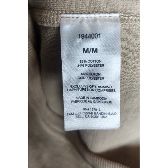 Banana Republic Men’s Beige Long Sleeve Henley Shirt Knit Casual NWT - Picture 4 of 11